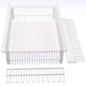 LogiCell and ParStor 8'' Wire Basket with Dividers-(Cat.#8BD12)