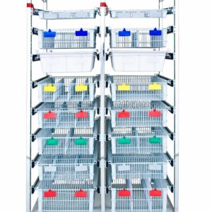 ParStor Basket and Tote Shelving Kit, 8-Tier-(Cat.#PS68MA)