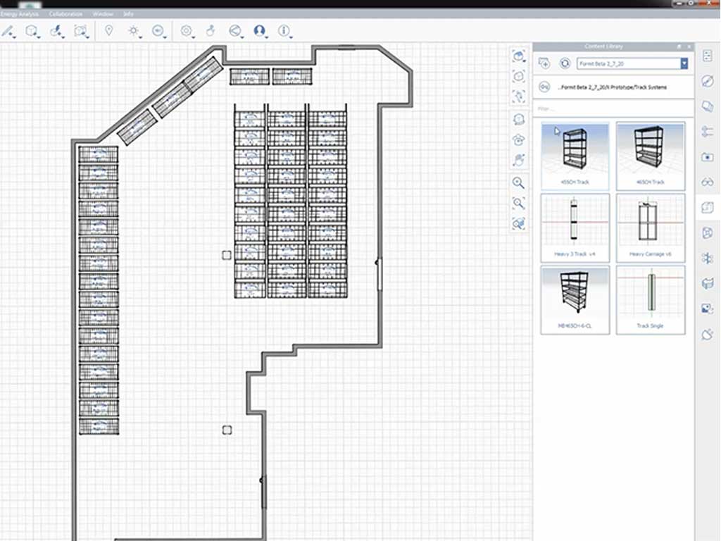 design center software showing final layout
