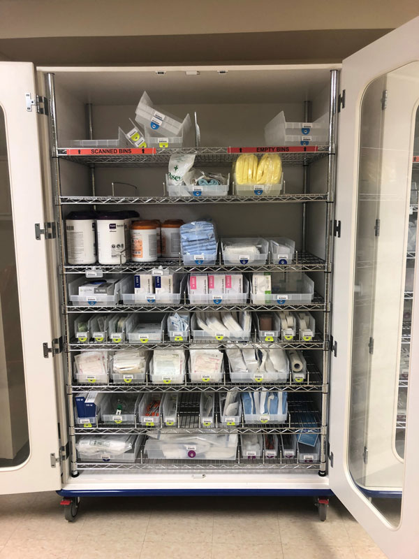 Medical Storage Bin Cart
