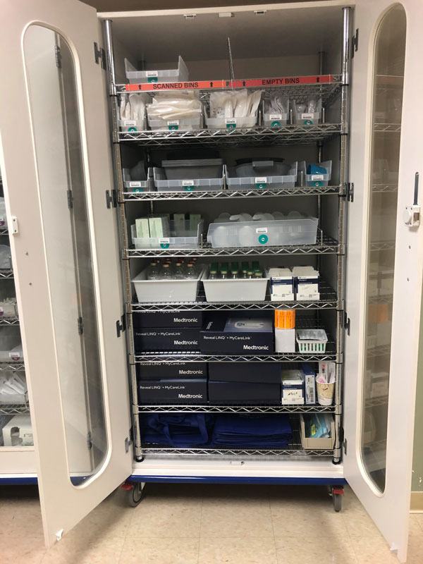 Medical Storage Bin Cart