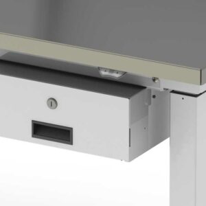 Workstation Accessory, Small Hanging Drawer with Lock-(Cat.#HTASDK)