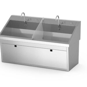 Scrub Sink, Two Station, Infrared Operated Scrub Sink-(Cat.#SS64-IR)