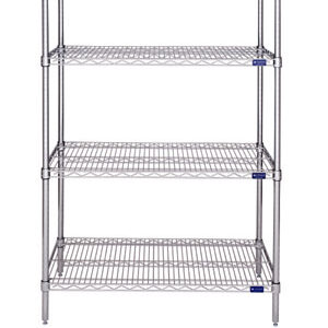 Wire Shelving Rack, 5-Shelf, 18'' x 36''x 74''-(Cat.#837CH)