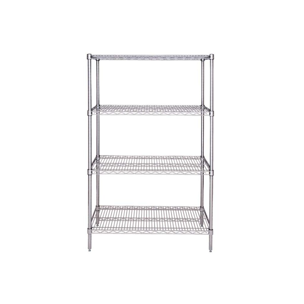 Wire Shelving Rack, 6Tier with Label Holders and Shelves(Cat.455CH6CL)