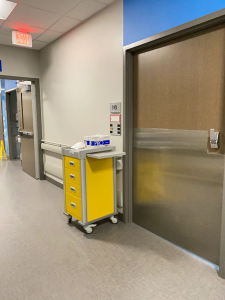 QT Isolation Carts In Use