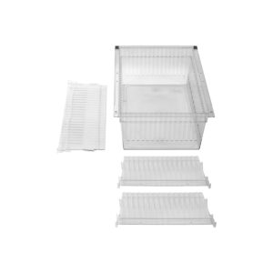 LogiCell 8'' Clear Tub with Safety Stops and Dividers-(Cat.#8TCL24D12)