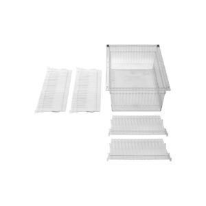 LogiCell 8'' Clear Tub with Safety Stops and Dividers-(Cat.#8TCL24D22)