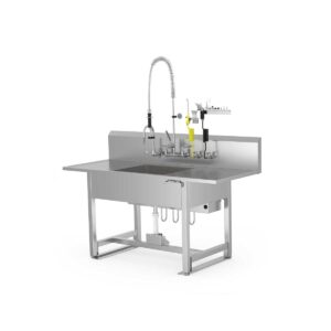 Decontamination Sink, Adjustable Height, Single Basin-(Cat.#LQDSA307235)
