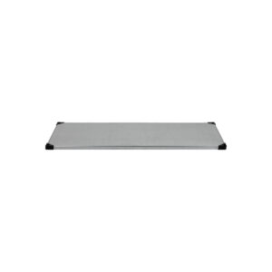 Galvanized Steel Shelf, Solid, 18x48-(Cat.#2460GS)
