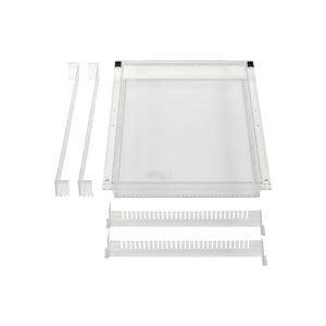 LogiCell 2'' Clear Tub with Safety Stops and Dividers-(Cat.#2TCL24D22)