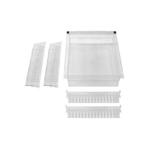 LogiCell 4'' Clear Tub with Safety Stops and Dividers-(Cat.#4TCL24D22)