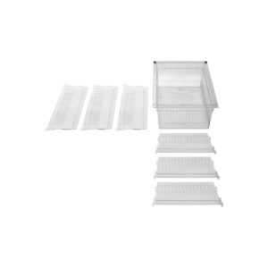 LogiCell 8'' Clear Tub with Safety Stops and Dividers-(Cat.#8TCL24D33)