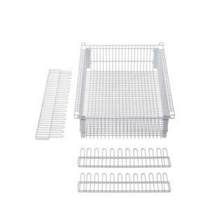 LogiCell and ParStor 5'' Wire Basket with Dividers-(Cat.#5BD12)
