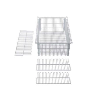 LogiCell and ParStor 8'' Wire Basket with Dividers-(Cat.#8BD12)