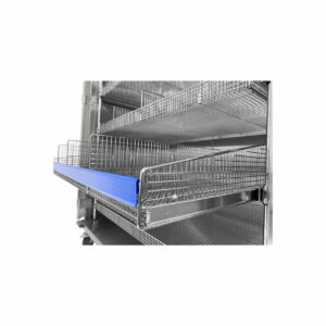 ParWire Glide Basket Shelf 48'' Label Holder, Blue-(Cat.#LH48BLSO)