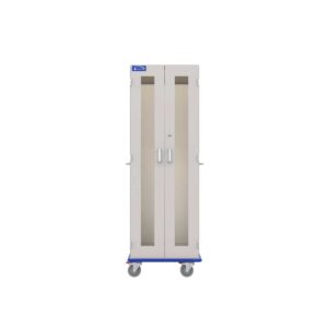 Medical Storage Cart, Painted Steel, Key Lock-(Cat.#MSC1824HGKPS)