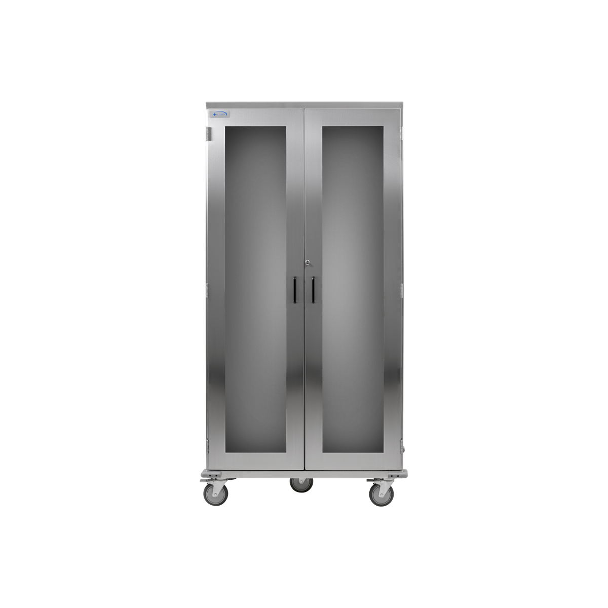 Medical Storage Cart, Stainless Steel, Key Lock-(Cat.#MSC2424HGKS)