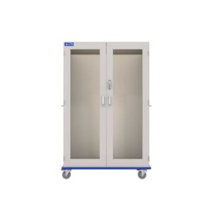 Medical Storage Cart, Painted Steel, eLock-(Cat.#MSC1848HGEPS)