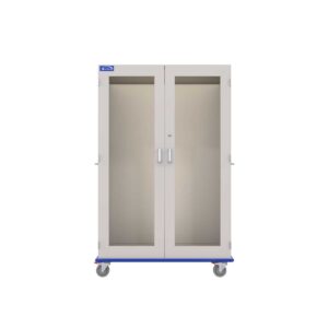 Medical Storage Cart, Painted Steel, Key Lock-(Cat.#MSC1848HGKPS)