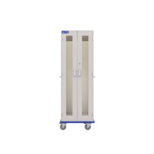 Medical Storage Cart, Painted Steel, Key Lock-(Cat.#MSC2424HGKPS)