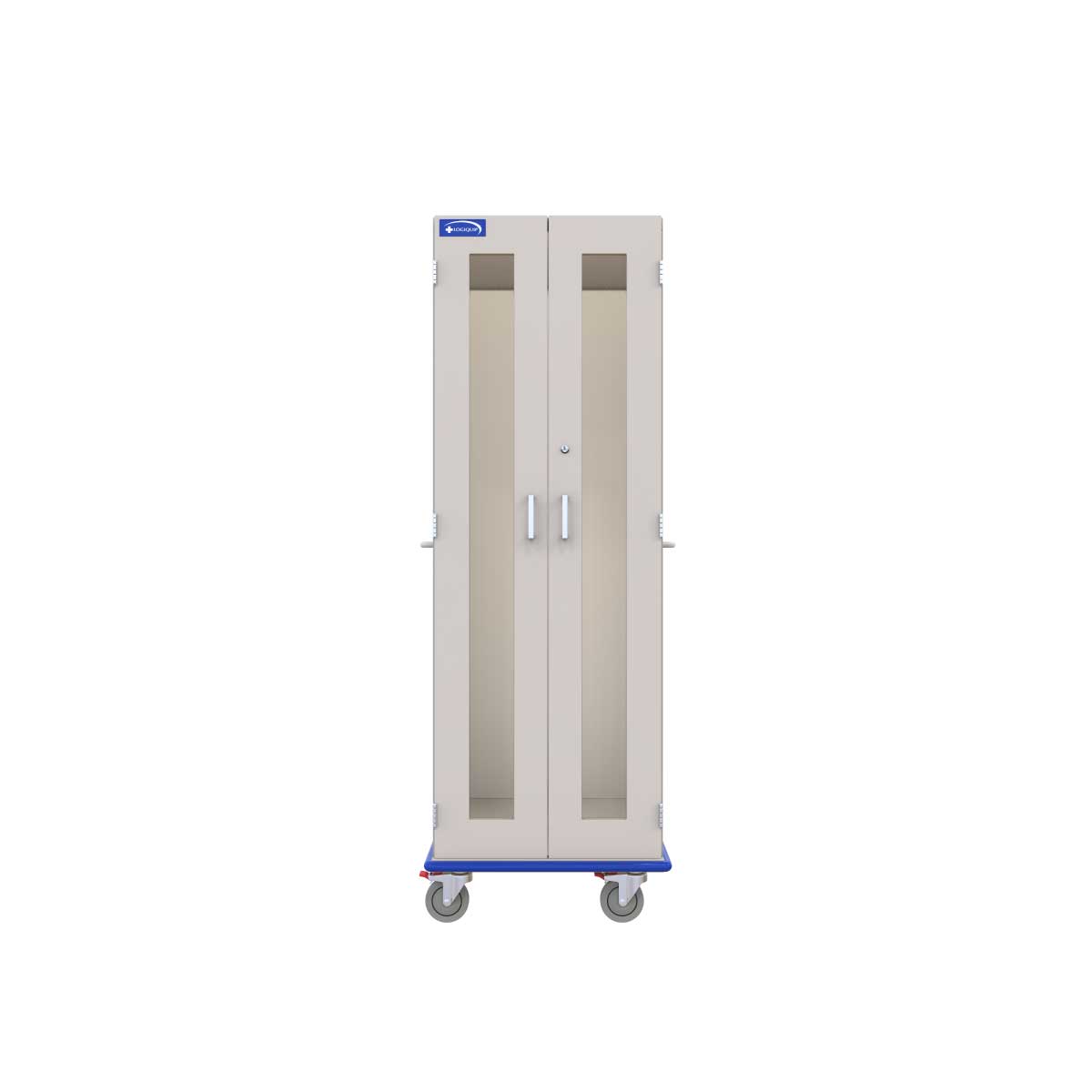 Medical Storage Cart, Painted Steel, Key Lock-(Cat.#MSC2424HGKPS)