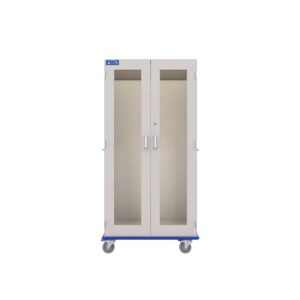 Medical Storage Cart, Painted Steel, Key Lock-(Cat.#MSC2436HGKPS)