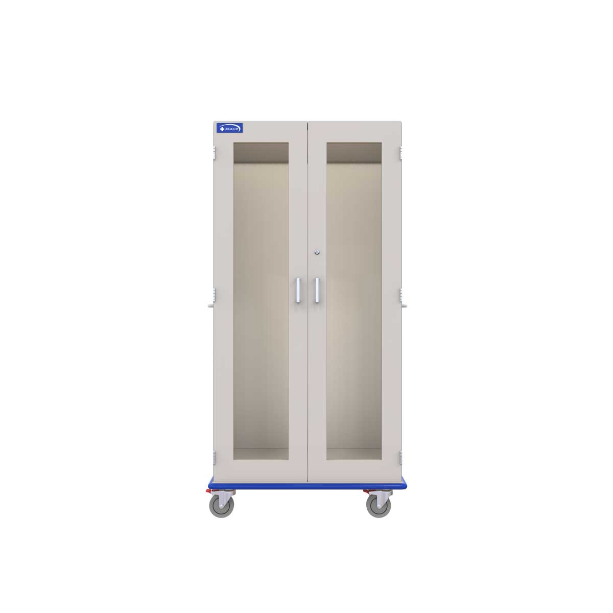 Medical Storage Cart, Painted Steel, Key Lock-(Cat.#MSC2436HGKPS)