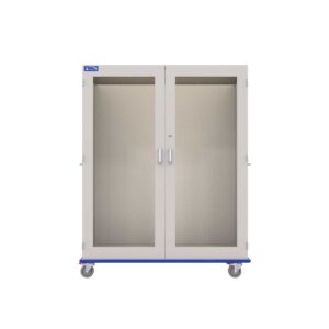 Medical Storage Cart, Painted Steel, Key Lock-(Cat.#MSC2460HGKPS)