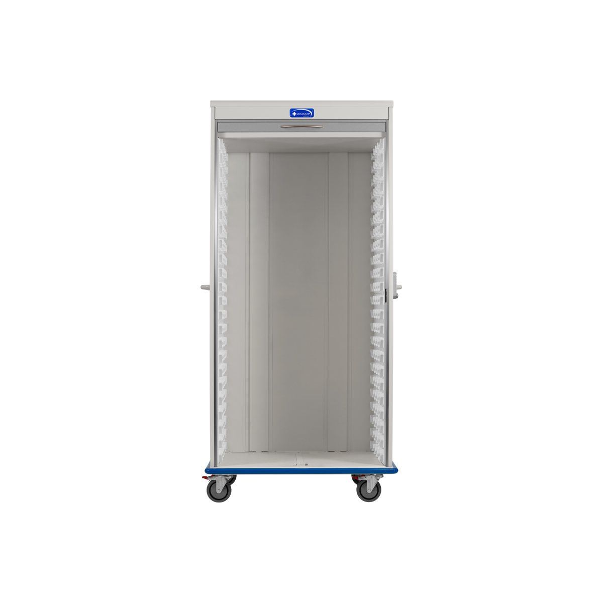 LogiCell, One Column, Double Wide Cart, Tambour Door with Key Lock-(Cat.#2651DTTGKL)