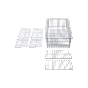 LogiCell and ParStor 8'' Wire Basket with Dividers-(Cat.#8BD22)