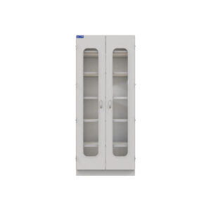 Laminate Casework, Single Wide Column Cabinet, Glass Door, No Lock-(Cat.#LCT193684HGNL)