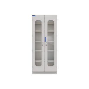 Laminate Casework, Single Wide Column Cabinet, Glass Door, Prox Lock-(Cat.#LCT193684HGPL)