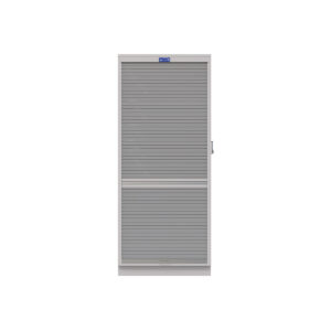 Laminate Casework, Single Wide Column Cabinet, Tambour Door, eLock-(Cat.#LCT193684TDEL)