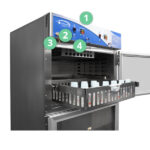 LogiQuip Warming Cabinet showing top features