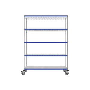 Wire Shelving Complete Kit, 5-Shelf, 18'' x 60'' x 80''-(Cat.#MB865CH-CL)