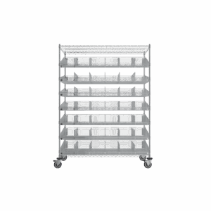 ParWire Basket Shelving Cart, 9 Tier, 24'' D X 60''-(Cat.#PRM2460-16)