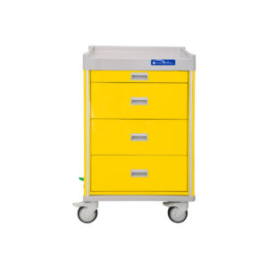 Isolation Cart, 44'' Tall, Key Lock, Four Soft-Close Drawers, Pull-Out Shelf-(Cat.#QT44Y30K3999Y)